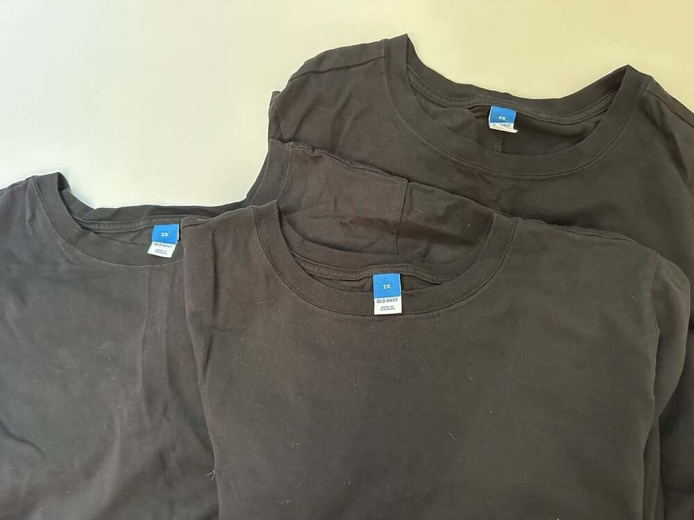 bundle of three (3) Old Navy T-Shirt Dresses Size 2X Black Cotton